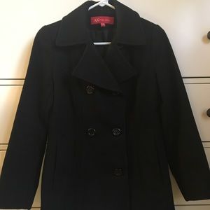 Black Anne Klein pea coat - XS Petite